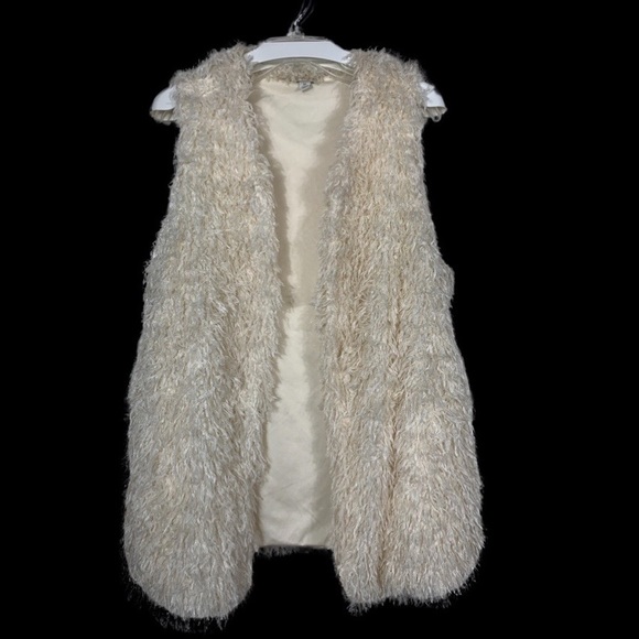 Est. 1946 Jackets & Blazers - Est. 1946 White Shag Body Vest